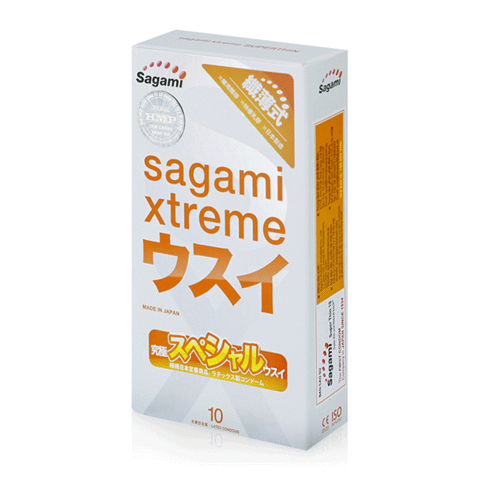 Bao cao su Sagami Xtreme Super Thin - Siêu mỏng ôm sát - Hộp 10 cái