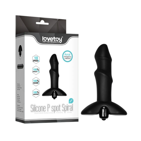 Que rung kích thích hậu môn 10 chế độ rung dùng pin - Lovetoy P Spot Spiral