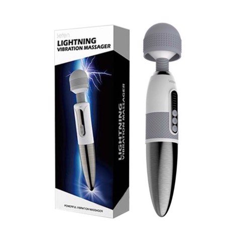 Máy rung massage toàn thân nhiều tần số rung phát nhiệt sạc điện - Leten Lightning