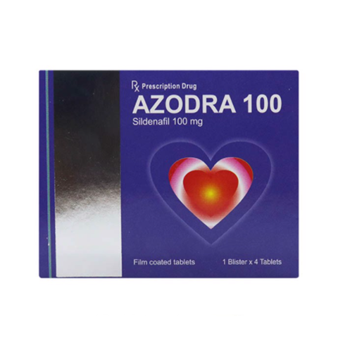 Viên uống hỗ trợ cương dương tăng cường sinh lý Azodra 100mg - Hộp 4 viên