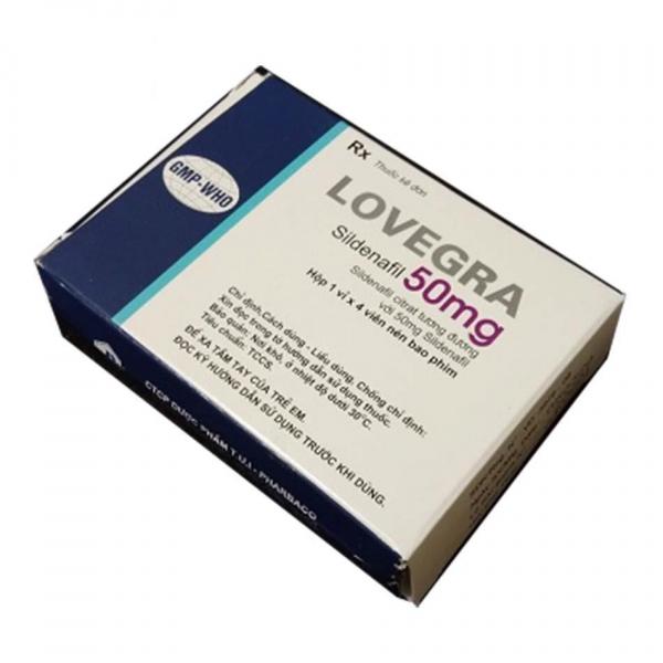 Thuốc Lovegra 50Mg Viên uống tăng cường sinh lý nam giới
