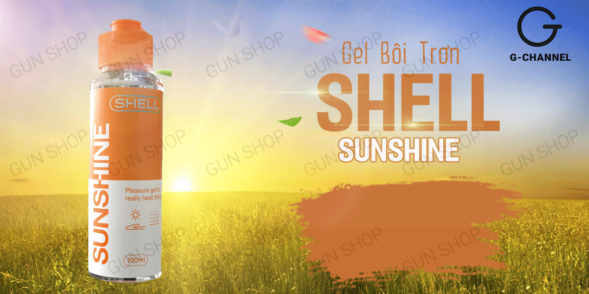 Gel bôi trơn nóng ấm - Shell Sunshine - Chai 100ml