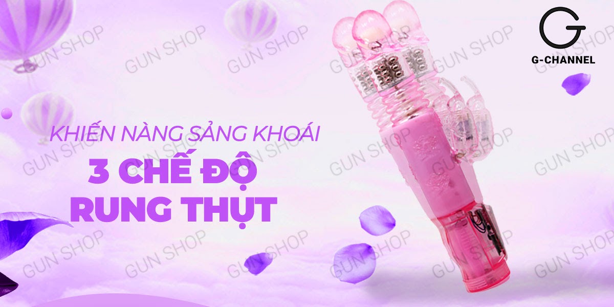 Dương vật giả đa năng rung thụt 3 chế độ, dùng pin - Butterfly Dance