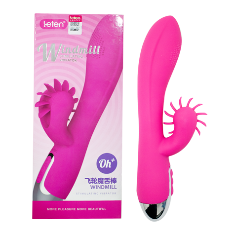 Dương vật giả rung xoay liếm sưởi ấm - Leten Windmill Oh+
