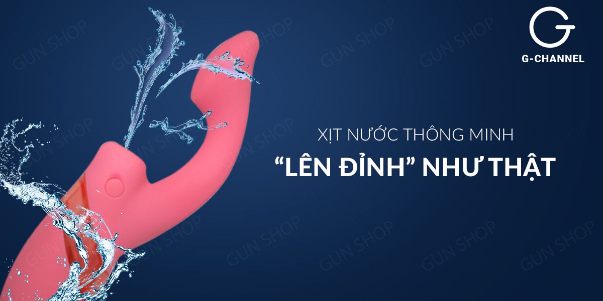 Dương vật giả xịt nước 7 chế độ rung - Loveaider - Màu hồng