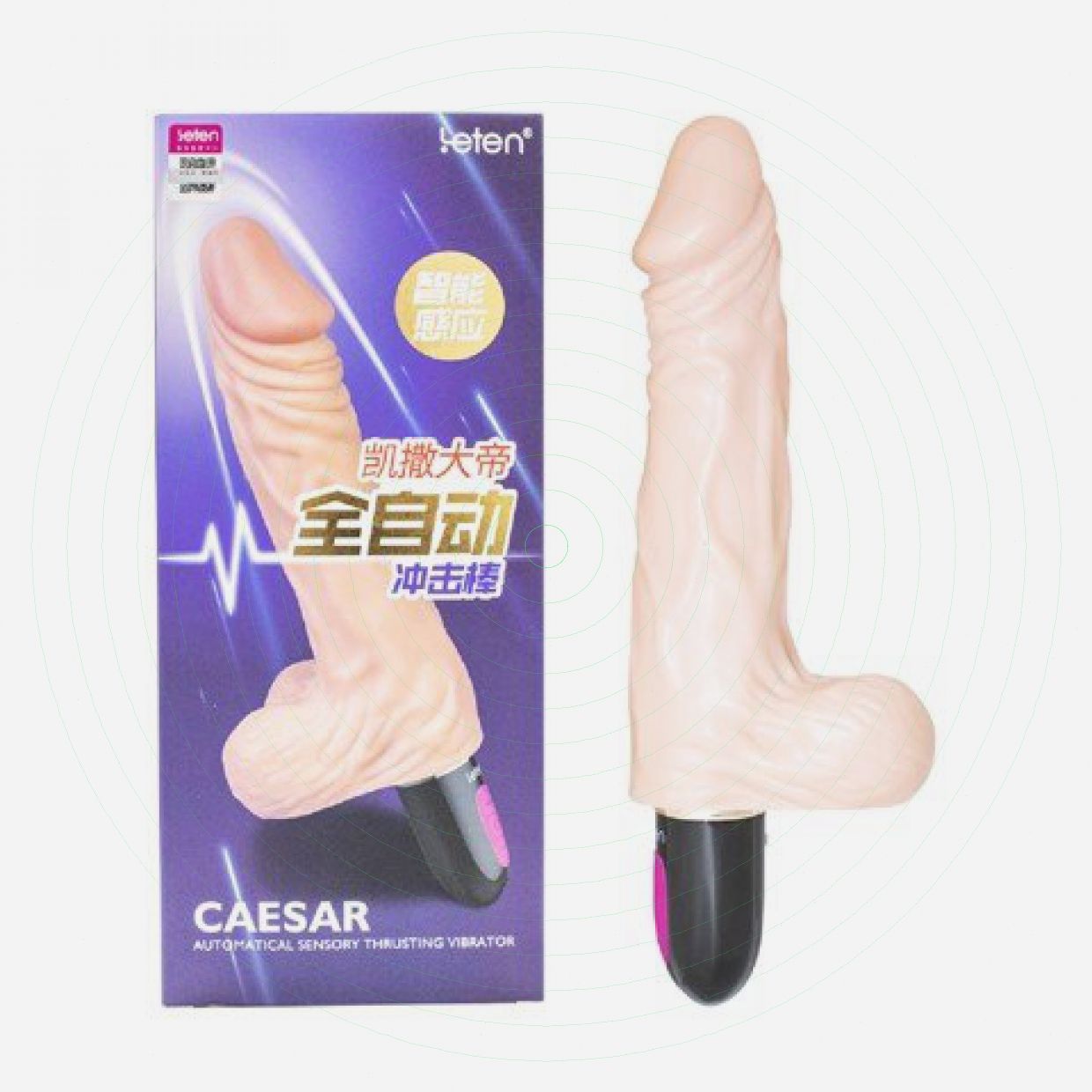 Dương vật giả tự động rung thụt sưởi ấm Leten Caesar chân thực 