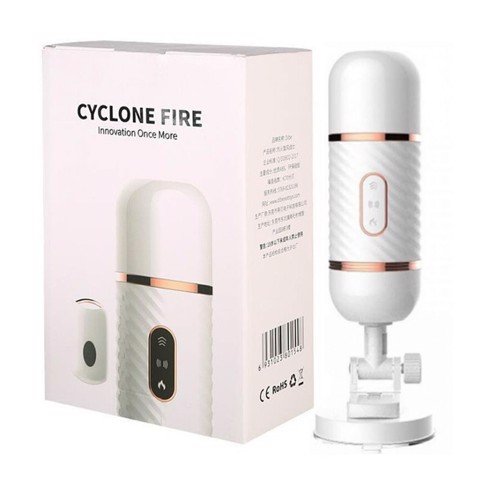 Dương vật giả dính tường tự thụt sạc điện điều khiển từ xa - Cyclone Fire