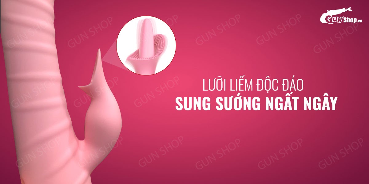 Dương vật giả rung thụt tự động, có lưỡi giả, dùng sạc - Jeuplay Prince William