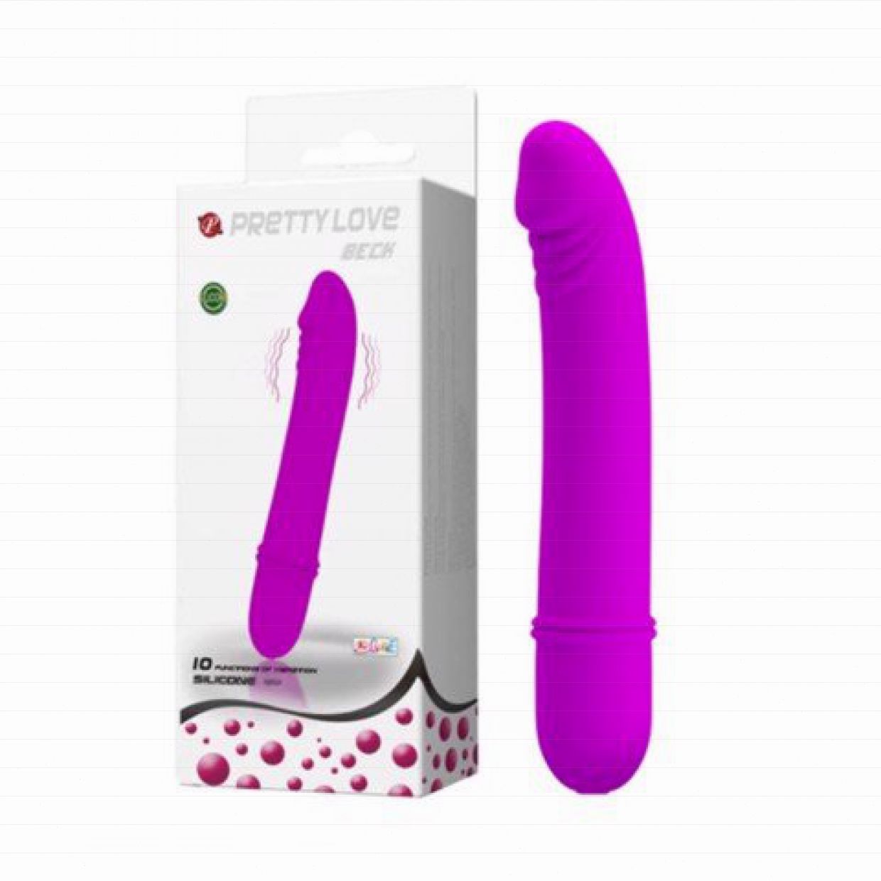 Dương vật giả 10 chế độ rung Pretty Love Jutin silicon mềm 