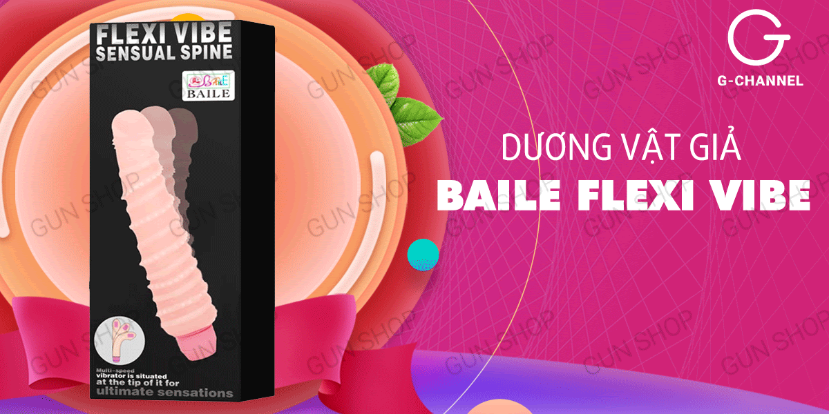 Dương vật giả đa tần số rung uốn xoay đa hướngpin - Baile Flexi Vibe