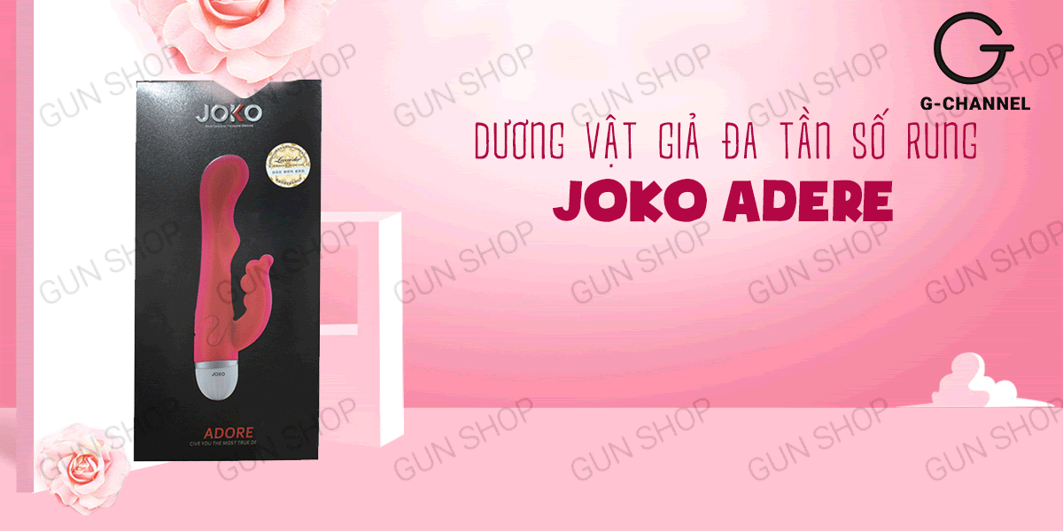 Dương vật giả đa tần số rung, uốn cong đa chiều, dùng pin - Joko Adore
