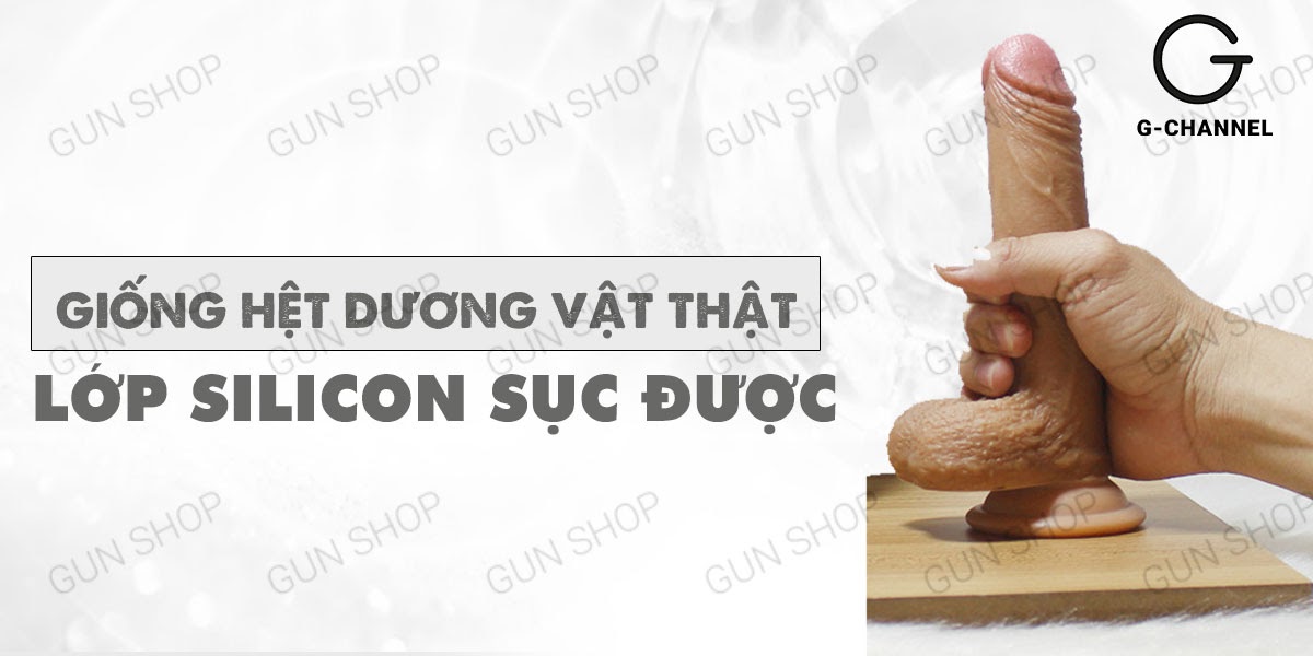 Dương vật giả dính tường siêu mềm - Lovetoy Sliding - Skin Dong 7