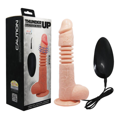 Dương vật giả dính tường rung thụt tự động pin - Baile Thunder Up