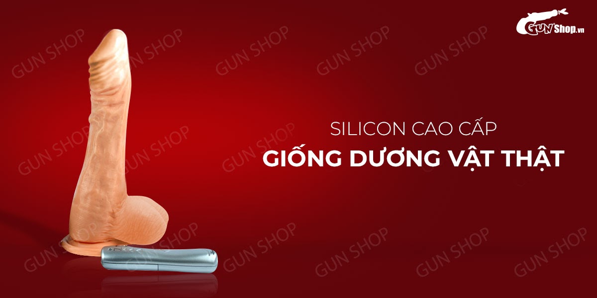 Dương vật giả dính tường 7 chế độ rung, dùng pin - Loveaider American Club