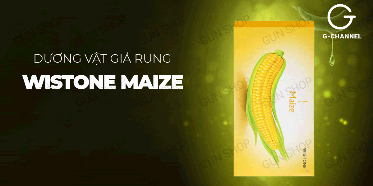 Dương vật giả rung hình trái bắp đa chế độ rung sạc điện - Wistone Maize
