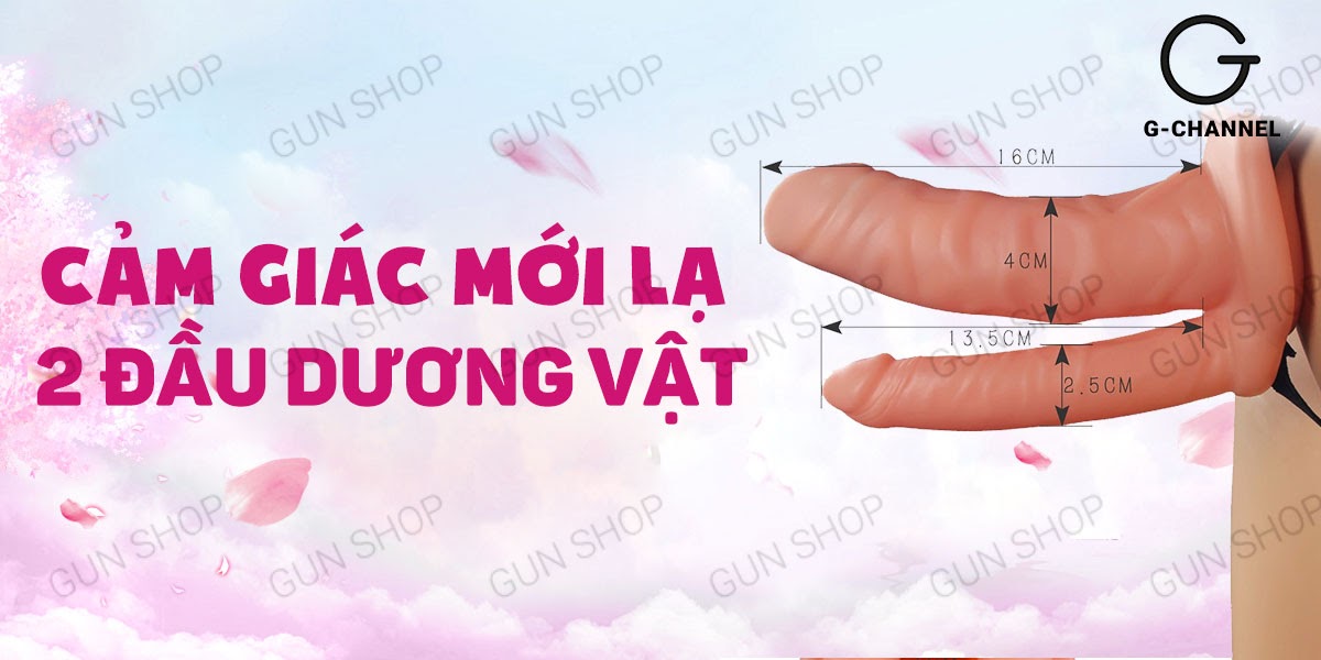 Dương vật giả 2 đầu Lovetoy Unisex Hollow