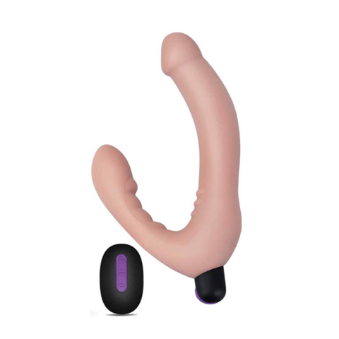 Dương vật giả 2 đầu nhiều chế độ rung sạc điện - Lovetoy Ijoy Strapless