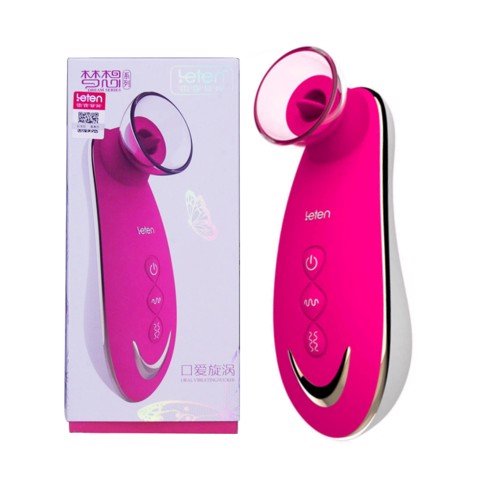 Máy rung massage kích thích âm đạo có lưỡi giả hút liếm - Leten Sucker