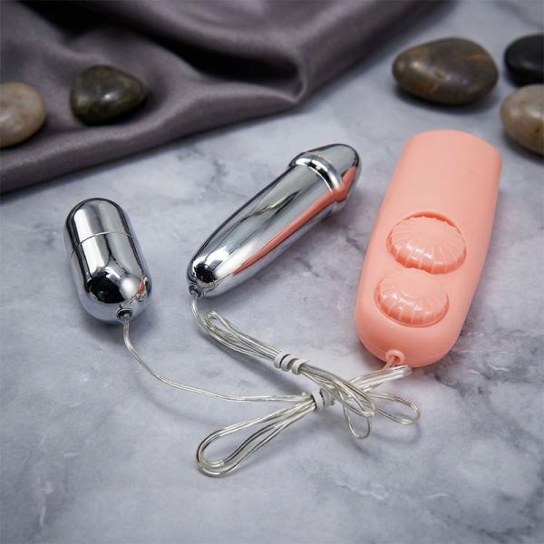 Trứng rung inox 2 đầu cao cấp Baile Double Bullets Hot đôi cực đã 