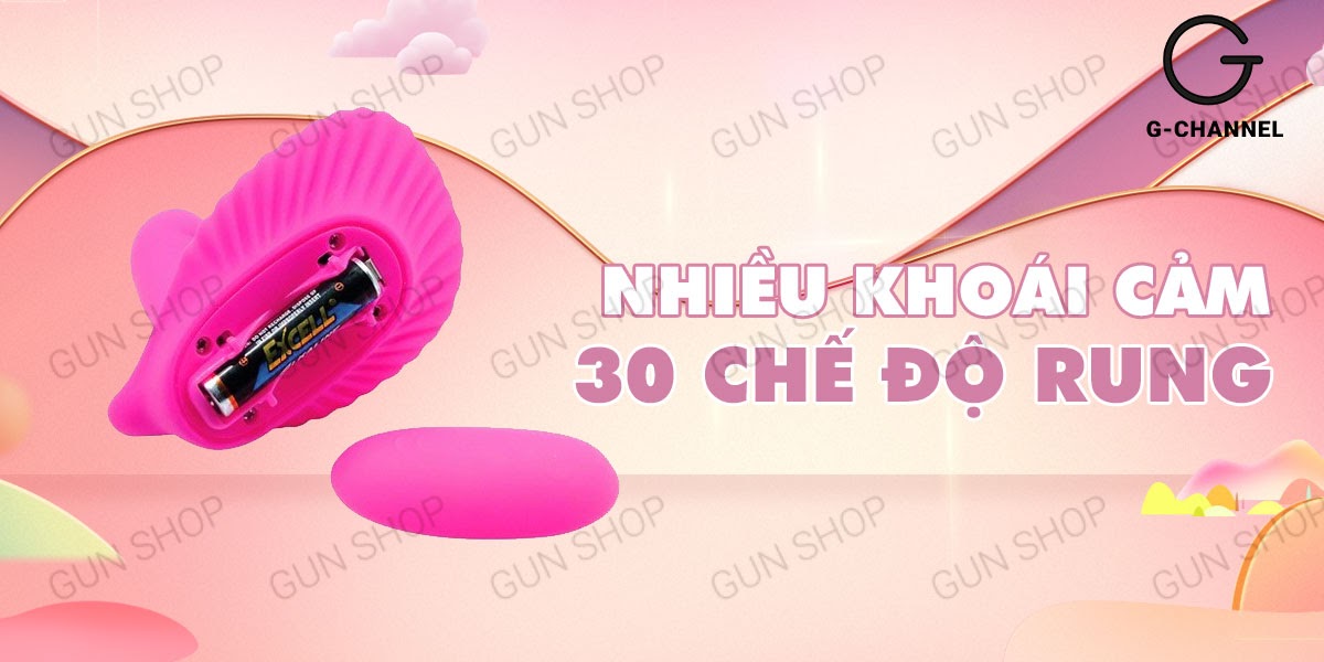 trứng rung điều khiển từ xa Prettylove Clamshell