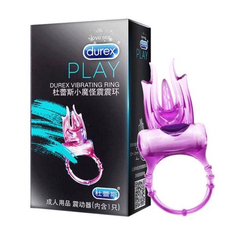 Vòng rung tăng khoái cảm kéo dài thời gian rung mạnh pin - Durex Vibrating Ring