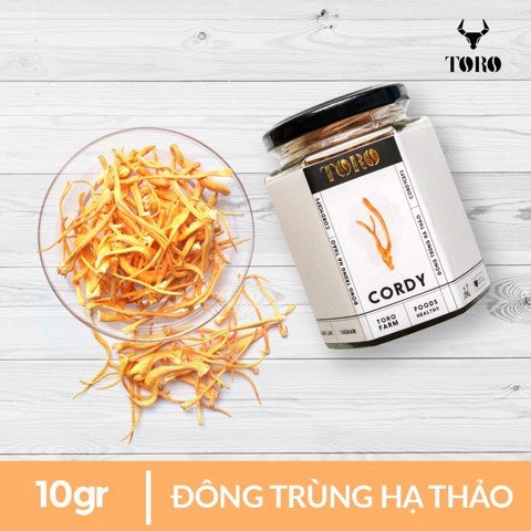 Đông trùng hạ thảo Toro - Sấy thăng hoa nguyên sợi cải thiện chức năng sinh lý - Hũ 10g