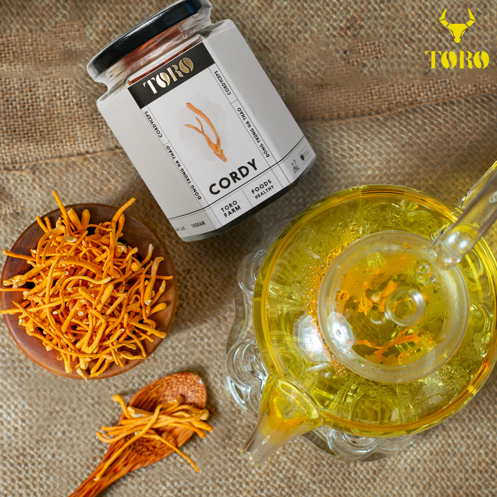 Đông trùng hạ thảo Toro - Sấy thăng hoa nguyên sợi cải thiện chức năng sinh lý - Hũ 10g