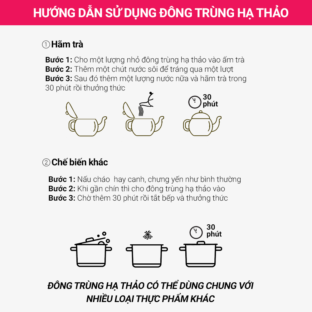 Đông trùng hạ thảo Toro - Sấy thăng hoa nguyên sợi cải thiện chức năng sinh lý - Hũ 10g