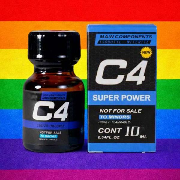 Chai hít Popper C4 Blue tăng khoái cảm 10ml - Thư giãn, tăng lực quan hệ 