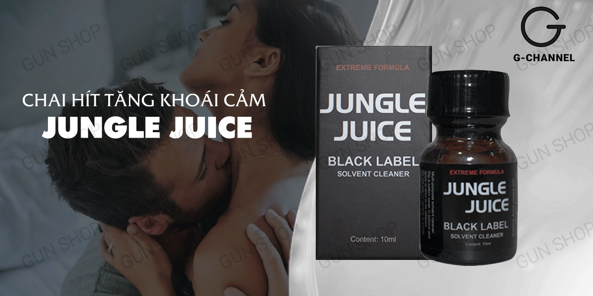 Chai hít tăng khoái cảm Popper Jungle Juice Black Label - Chai 10ml