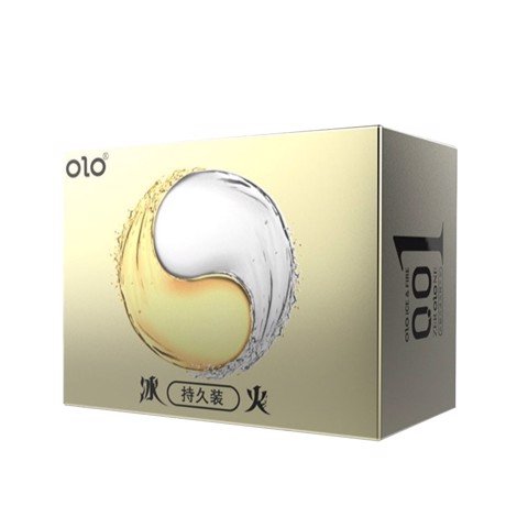 Bao cao su OLO 0.01 Lửa Băng - Siêu mỏng kéo dài thời gian - Hộp 10 cái
