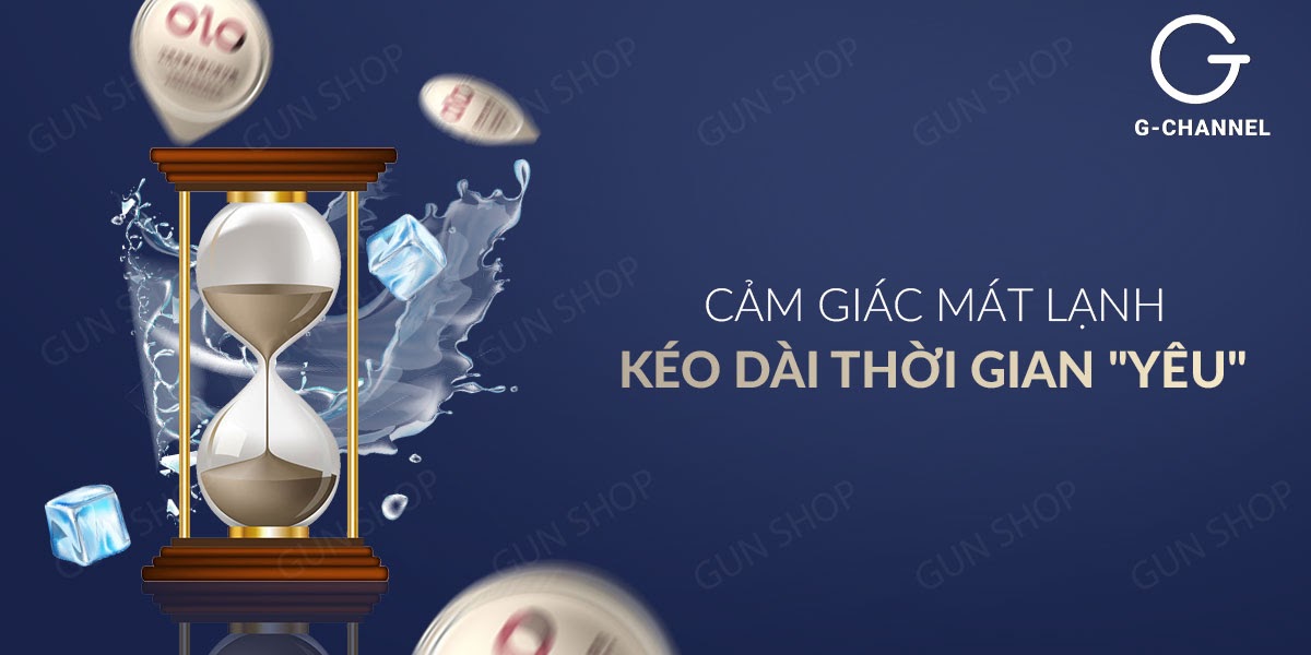 Bao cao su OLO 0.01 Xanh - Siêu mỏng, mát lạnh - Hộp 10 cái