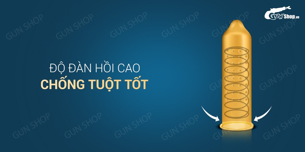 Bao cao su OLO 0.01 Đồng Hồ Vàng - Kéo dài thời gian - Hộp 10 cái