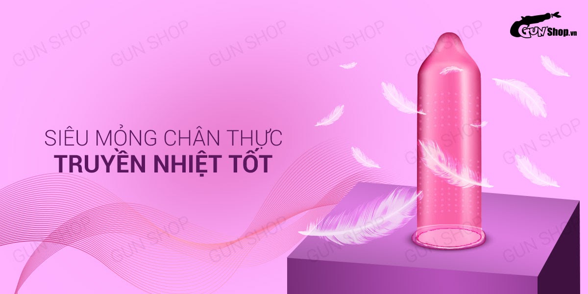 Bao cao su OLO 0.01 Climax Ha For Women - Siêu mỏng, dưỡng ẩm, gai li ti - Hộp 10 cái
