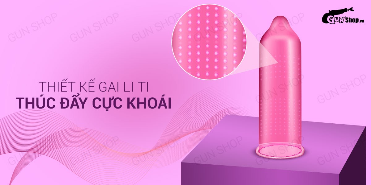Bao cao su OLO 0.01 Climax Ha For Women - Siêu mỏng, dưỡng ẩm, gai li ti - Hộp 10 cái