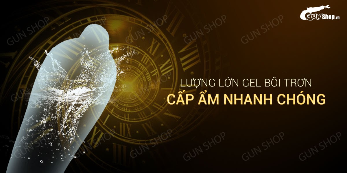 Bao cao su OLO 0.01 Gold - Siêu mỏng, kéo dài thời gian - Hộp 10 cái