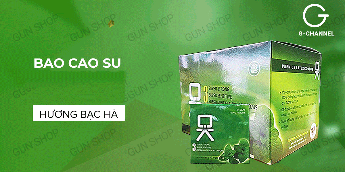 Bao cao su OKHQ hương bạc hà