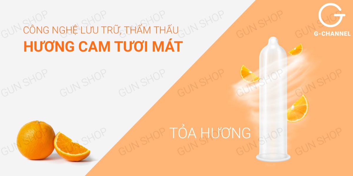 Bao cao su Nakanishi Hương cam