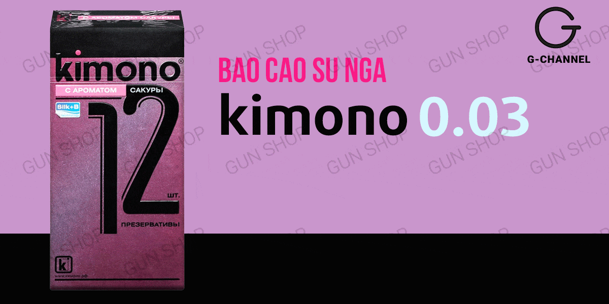 Bao cao su Kimono hương hoa anh đào