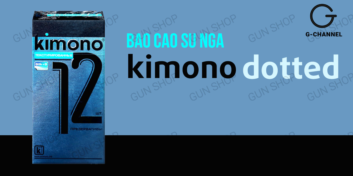 Bao cao su Kimono Dotted