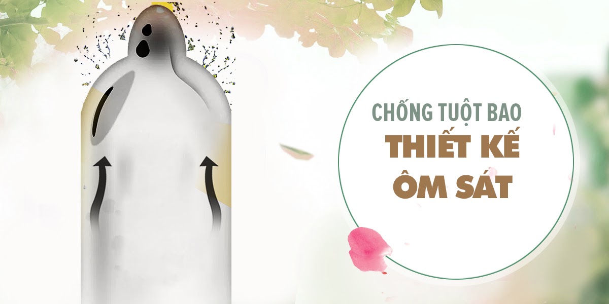Bao cao su Quinn Nude Fit - Siêu mỏng chống tuột - Hộp 12 cái
