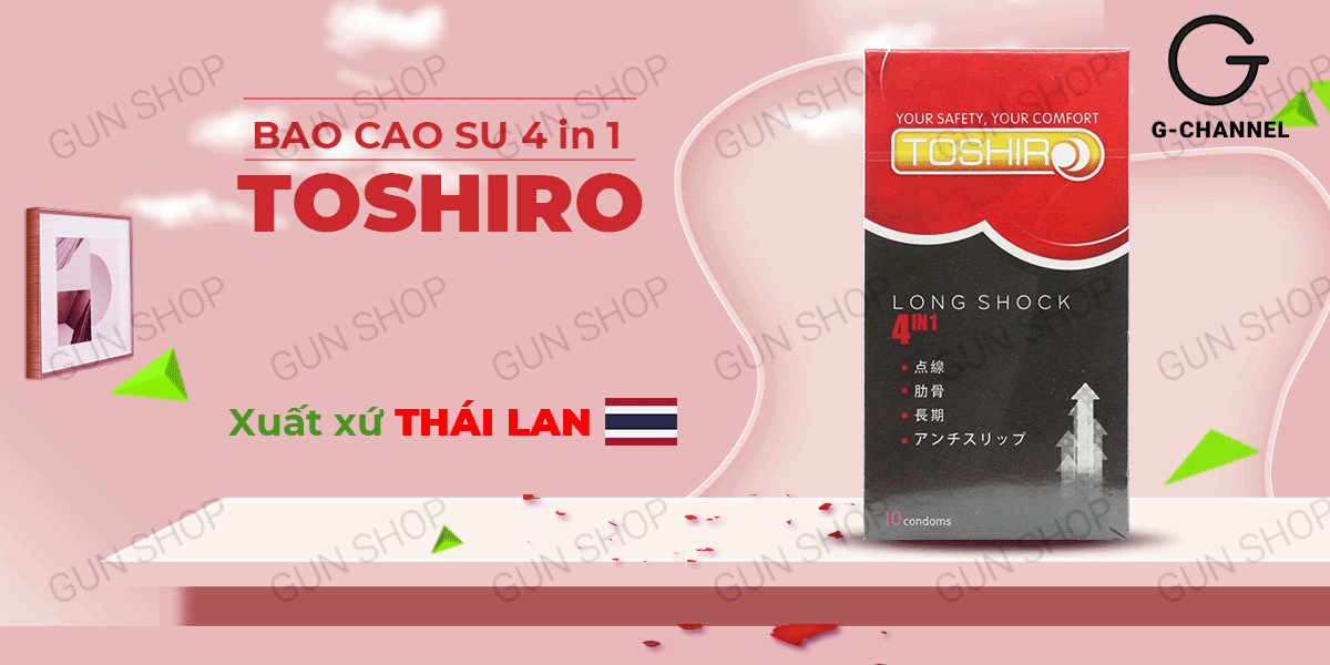 Bao cao su Toshiro Long Shock