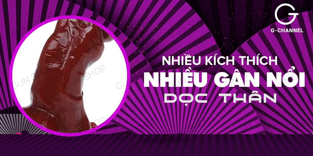 Bao cao su đôn dên tăng kích thước Baile Wolftooth - Rung bìu, pin