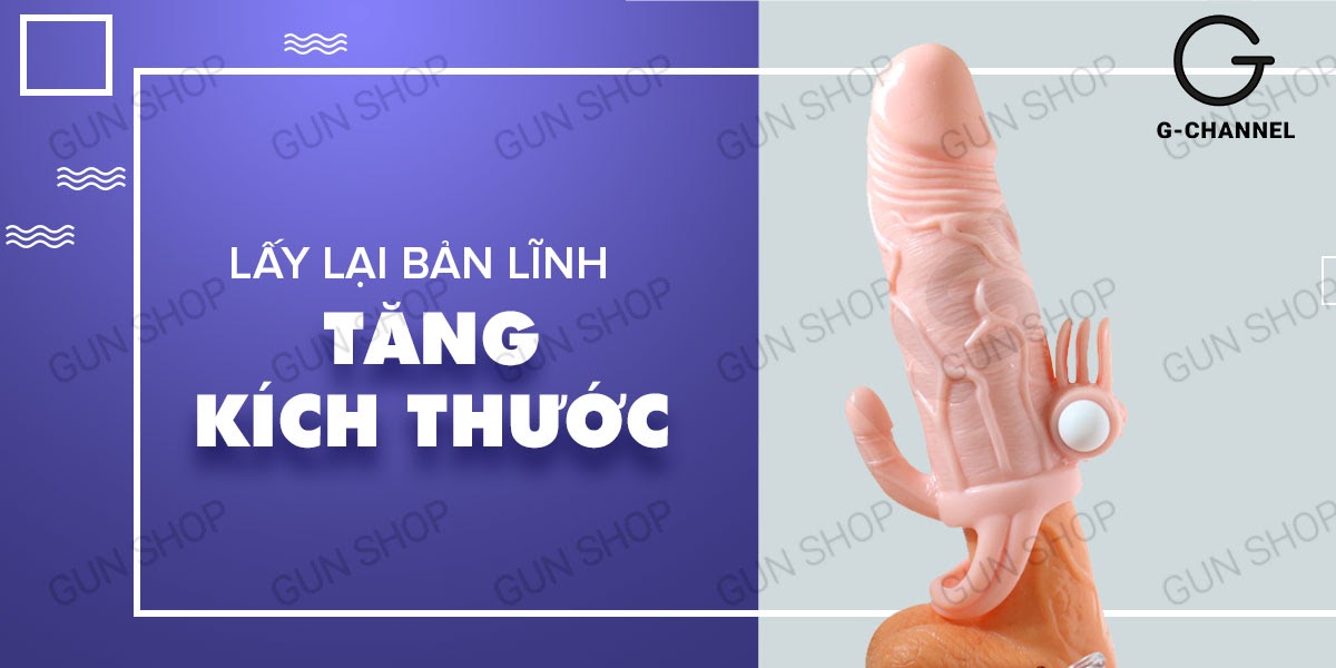 Bao cao su đôn dên HongKong Balie Braveman tăng kích thước, có rung, kích thích điểm G 14