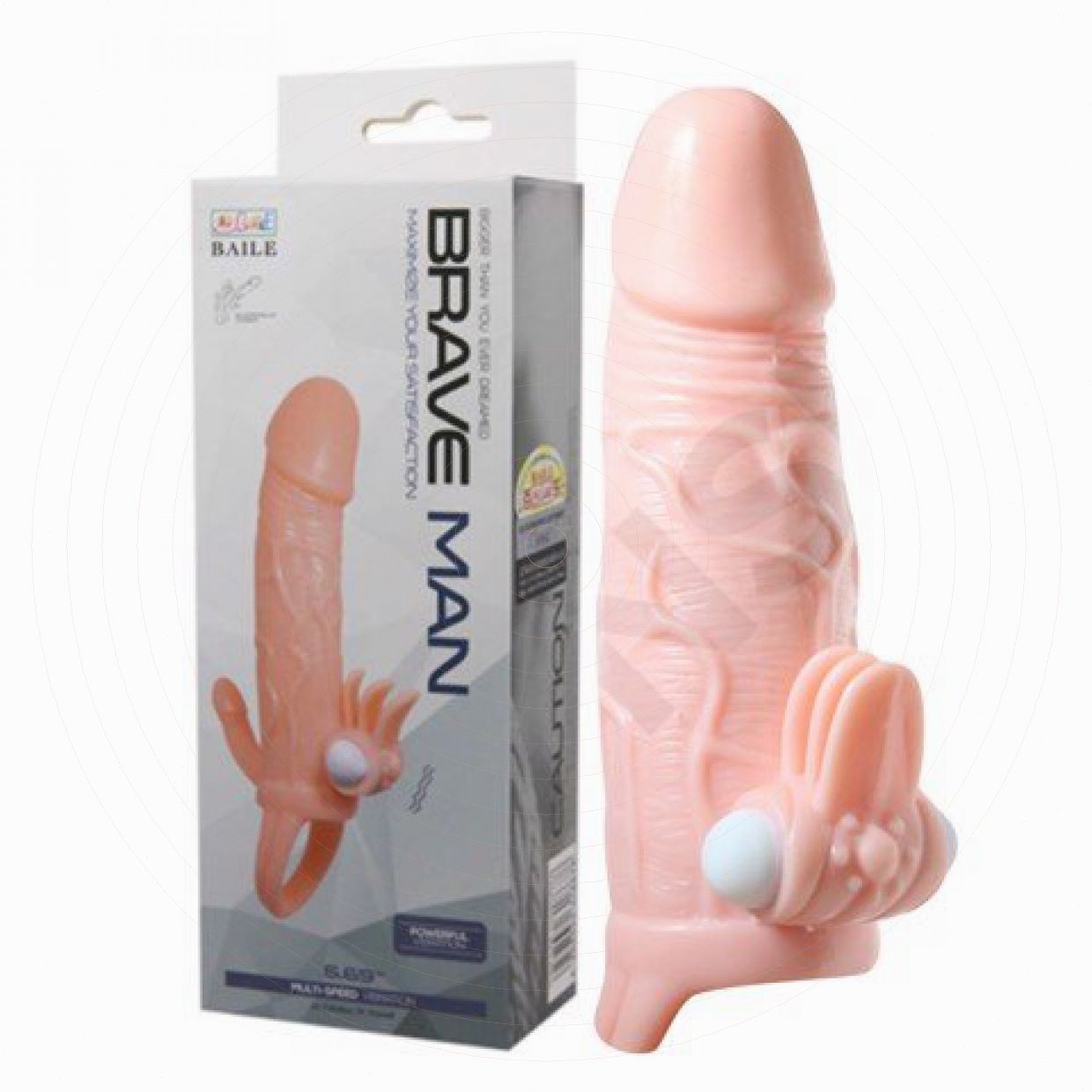 Bao cao su đôn dên Baile Braveman rung điểm G 14.5cm kích thích 