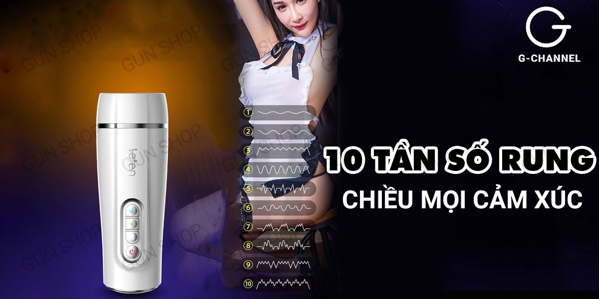 Âm đạo giả tự động cao cấp, sạc điện - Leten Powerful Vagina Cup