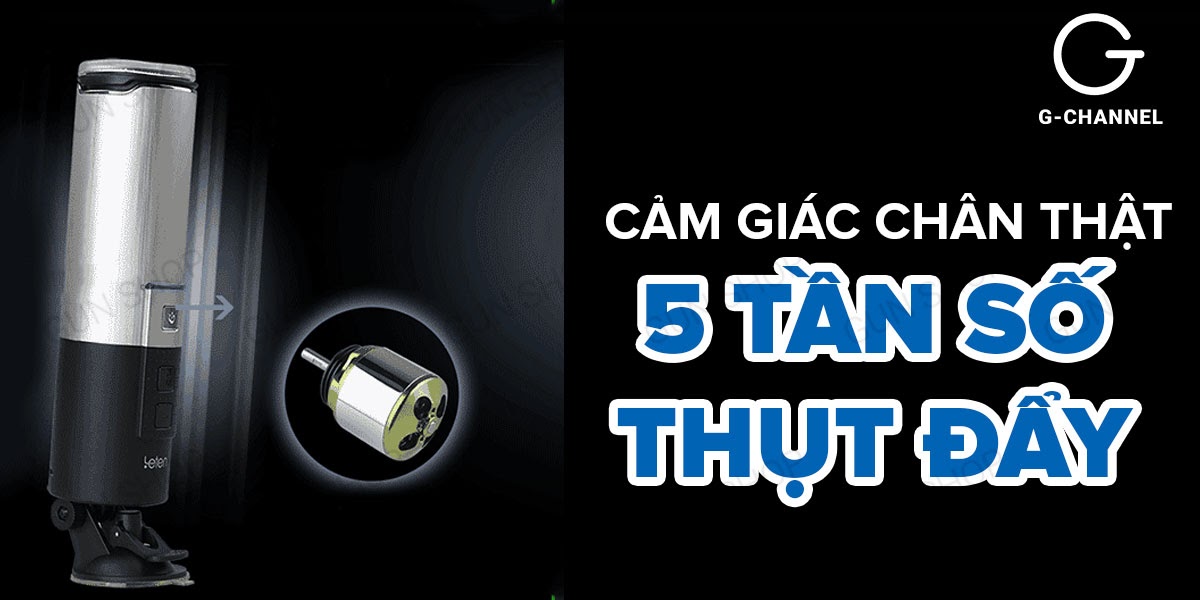 Âm đạo giả sạc điện, thụt đẩy tự động - Leten X-9 Q