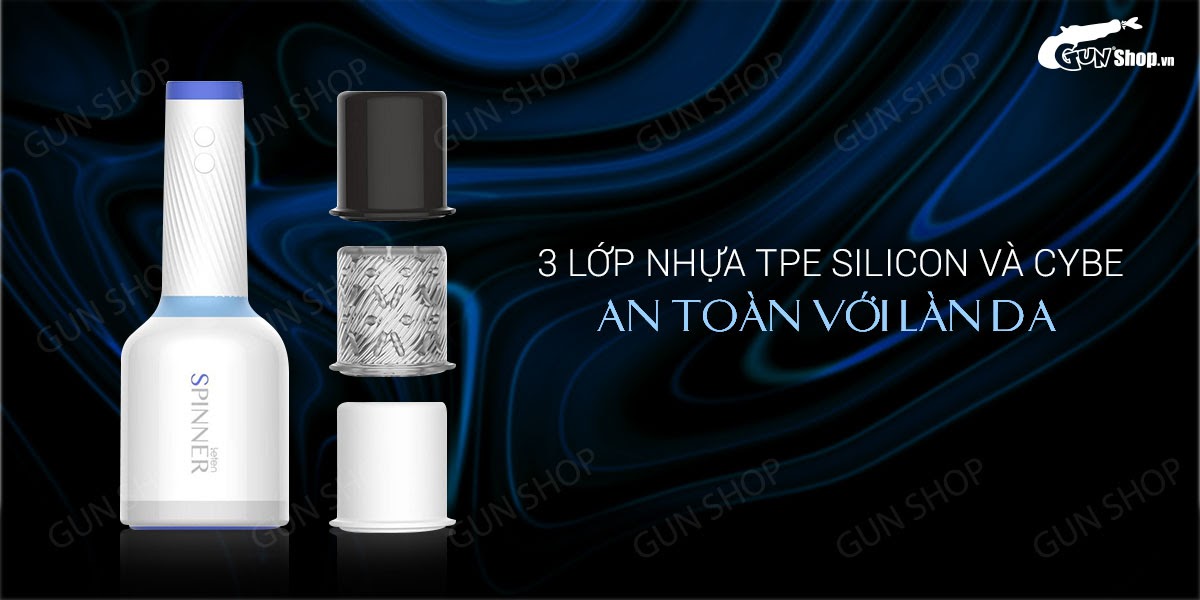 Âm đạo giả tự động rung xoay cao cấp, dùng sạc - Leten Spinner