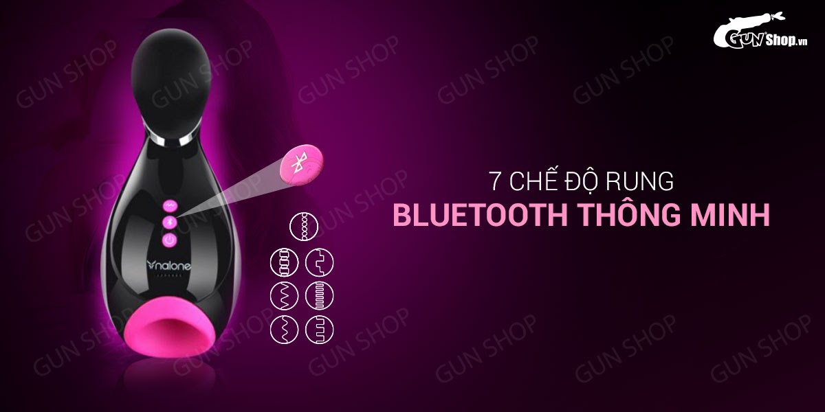 Âm đạo giả bú liếm tự động 7 tần số rung, kết nối bluetooth - Nalone Oxxy