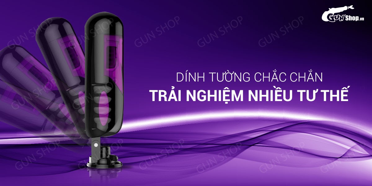 Âm đạo giả dính tường xoay thụt tự động, dùng sạc - Easy Love L